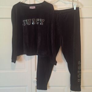 Juicy Couture Black Pajama Set